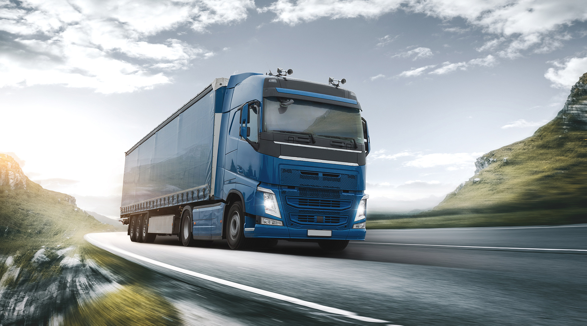 HGV on open motorway